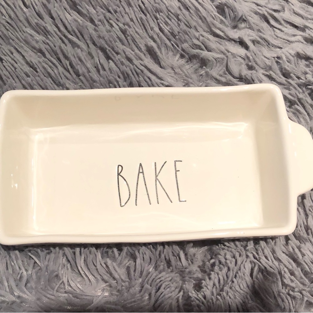 Rae Dunn Artisan Collection by Magenta Ceramic BAKE Loaf Pan Dish